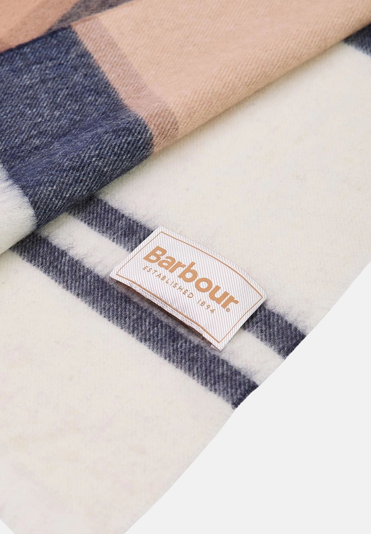 BARBOUR Sciarpa di lana HESSIAN TARTAN beige per donna con motivo a quadri e bordi rifiniti. 262MLSC0354 BR51 BARBOUR 