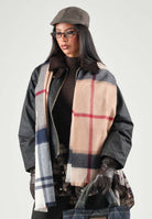 BARBOUR Sciarpa di lana HESSIAN TARTAN beige per donna con motivo a quadri e bordi rifiniti. 262MLSC0354 BR51 BARBOUR 