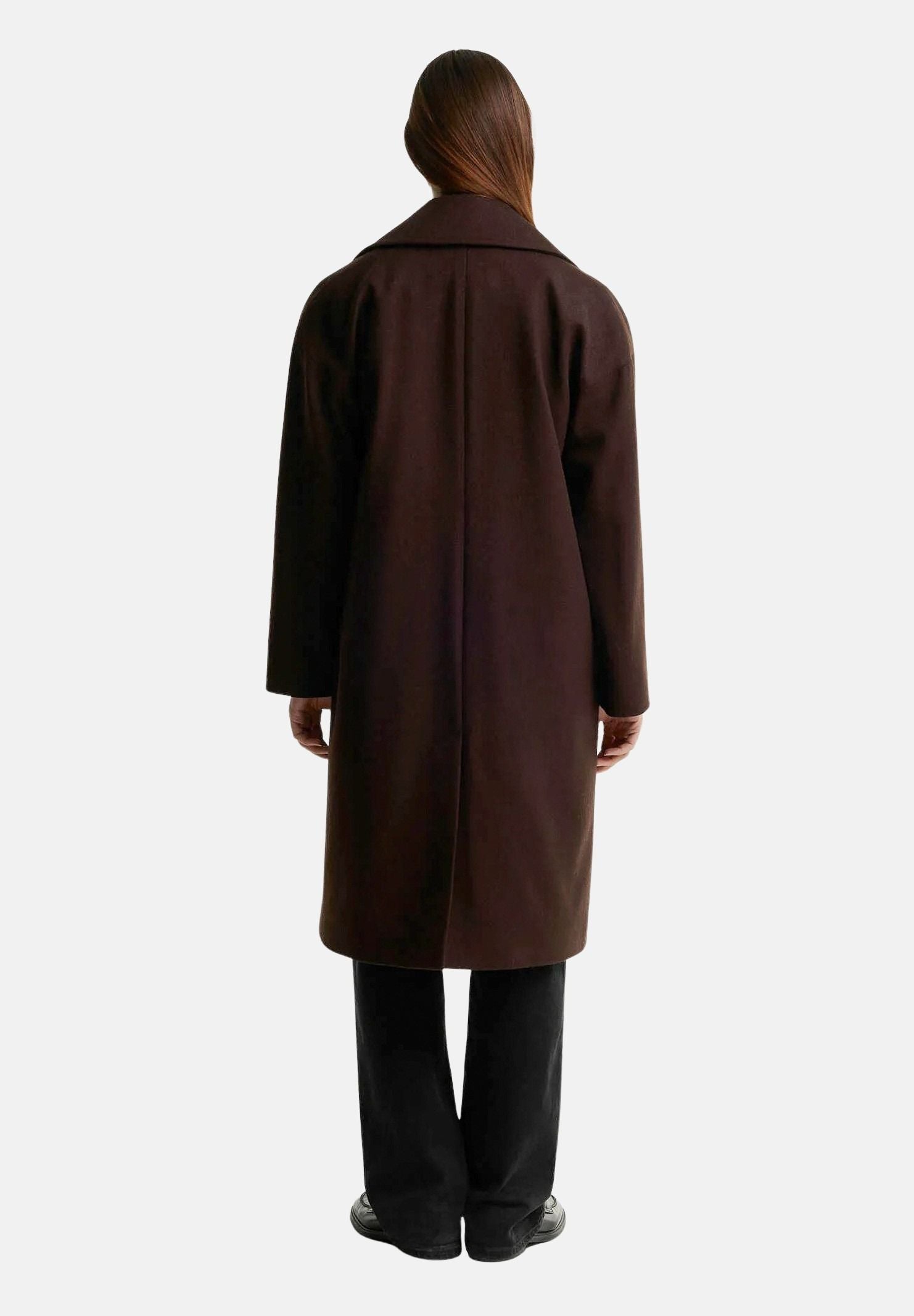 BARBOUR Cappotto rustic - shadow marrone da donna con collo a risvolto doppiopetto e tasche frontali strutturate. 262MLWO0262 BR71 BARBOUR 