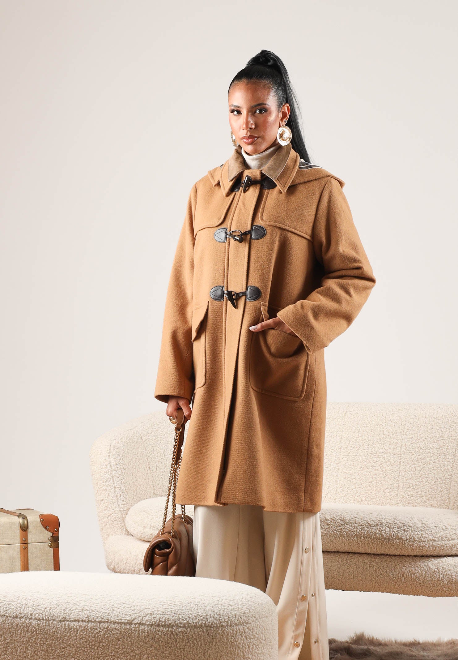 BARBOUR Cappotto lungo beige per donna con classico design montgomery, cappuccio e iconiche chiusure con alamari. 262MLWO0264 BE51 BARBOUR 