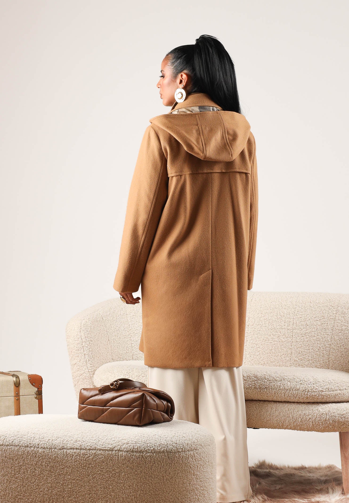 BARBOUR Cappotto lungo beige per donna con classico design montgomery, cappuccio e iconiche chiusure con alamari. 262MLWO0264 BE51 BARBOUR 