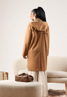 BARBOUR Cappotto lungo beige per donna con classico design montgomery, cappuccio e iconiche chiusure con alamari. 262MLWO0264 BE51 BARBOUR 