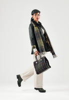 BARBOUR Giubbotto BEADNELL WAX JACKET sage-nero per donna con colletto in velluto a coste 262MLWX0667 SG91 BARBOUR 
