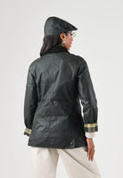 BARBOUR Giubbotto BEADNELL WAX JACKET sage-nero per donna con colletto in velluto a coste 262MLWX0667 SG91 BARBOUR 