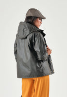 BARBOUR Giubbotto impermeabile olive-classic per donna con colletto in velluto e cappuccio rimovibile. 262MLWX1081 OL71 BARBOUR 