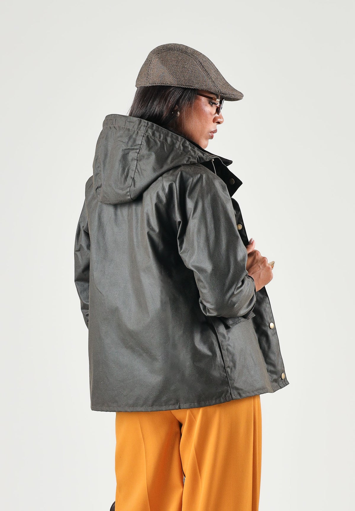 BARBOUR Giubbotto impermeabile olive-classic per donna con colletto in velluto e cappuccio rimovibile. 262MLWX1081 OL71 BARBOUR 