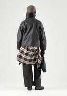 BARBOUR Giacca a vento ARLENE CHECKED grigio per donna con fantasia tartan e tasche oblique con zip. 262MLWX1567 OL71 BARBOUR 