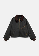 BARBOUR Giubbotto ARLENE CHECKED grigio per donna con fantasia tartan e tasche oblique con zip. 262MLWX1567 OL71 BARBOUR 