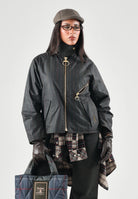 BARBOUR Giacca a vento ARLENE CHECKED grigio per donna con fantasia tartan e tasche oblique con zip. 262MLWX1567 OL71 BARBOUR 