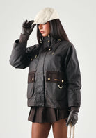 BARBOUR Parka BORROWDALE WAX JACKET rustic-muted per donna con cappuccio staccabile 262MLWX1569 RU91 BARBOUR 