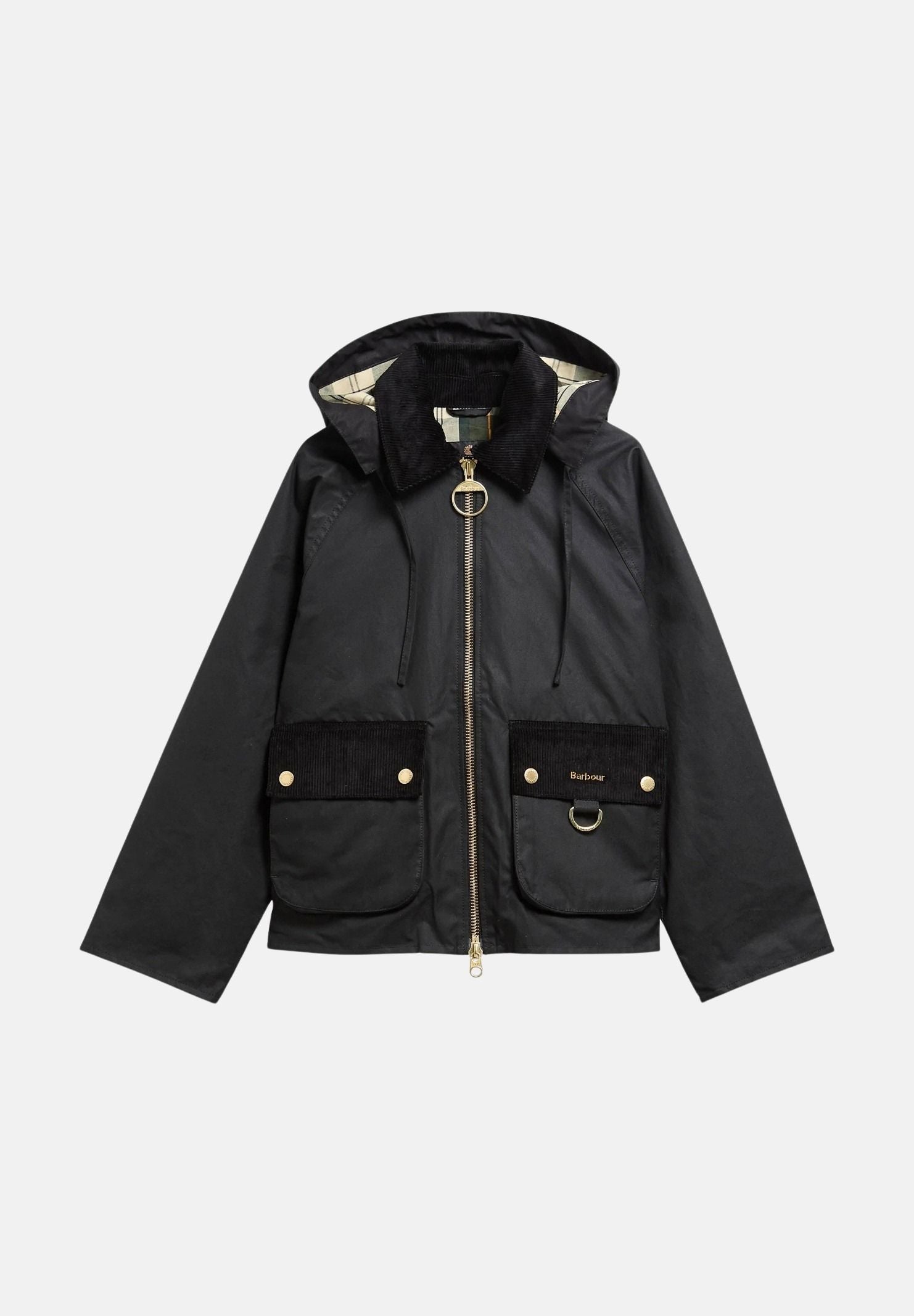 BARBOUR Giacca a vento  black-ancient nero da donna con cappuccio integrato, coulisse regolabile 262MLWX1578 BK71 BARBOUR 