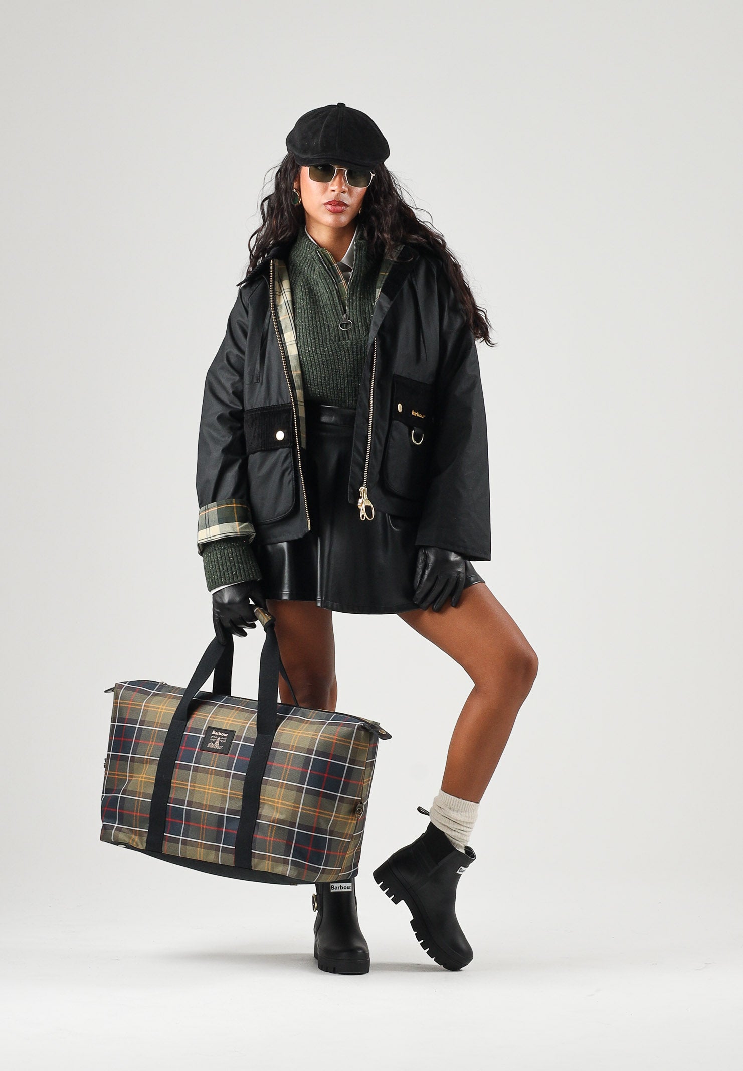 BARBOUR Giacca a vento  black-ancient nero da donna con cappuccio integrato, coulisse regolabile 262MLWX1578 BK71 BARBOUR 