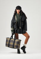 BARBOUR Giacca a vento  black-ancient nero da donna con cappuccio integrato, coulisse regolabile 262MLWX1578 BK71 BARBOUR 
