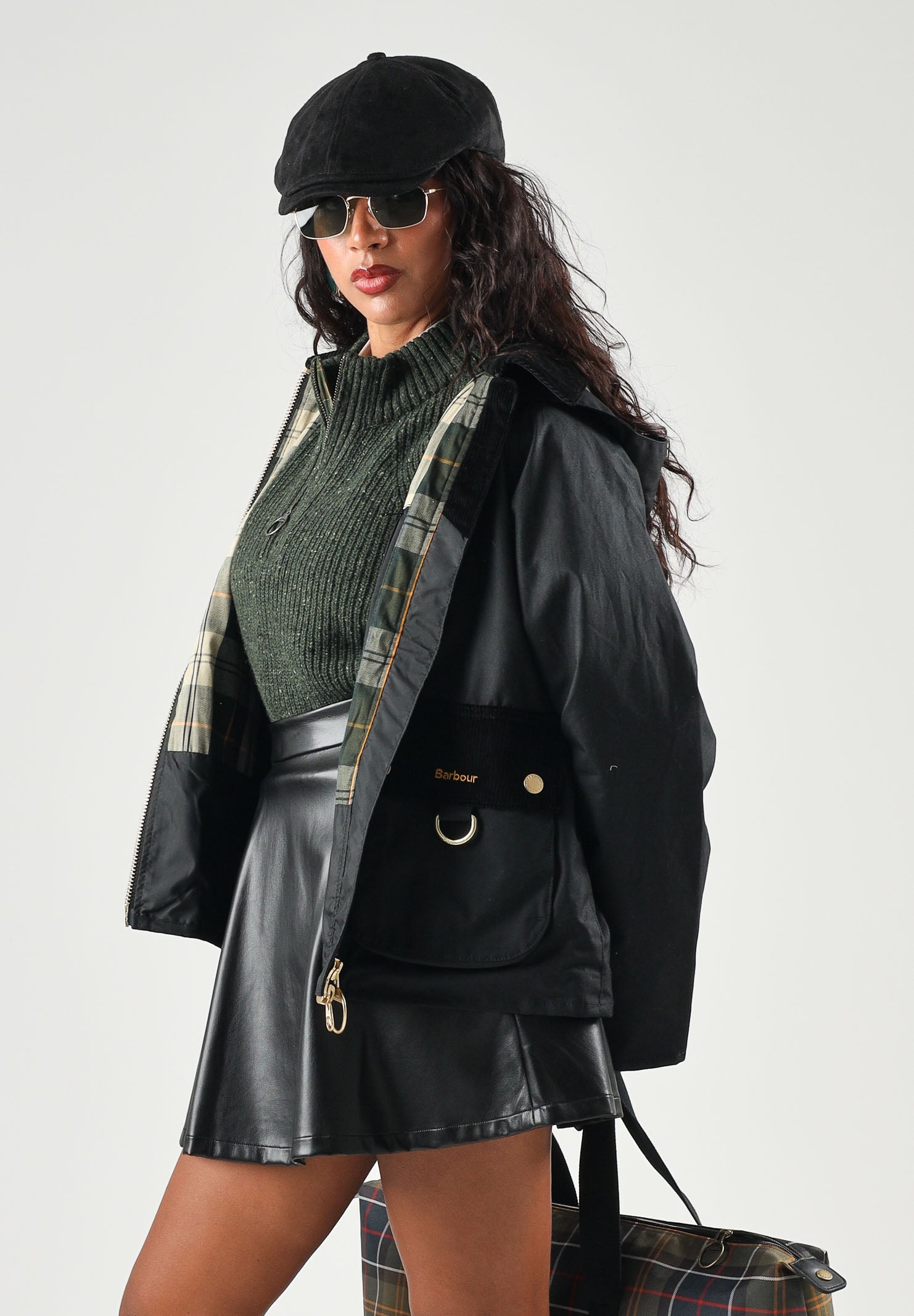 BARBOUR Giacca a vento  black-ancient nero da donna con cappuccio integrato, coulisse regolabile 262MLWX1578 BK71 BARBOUR 