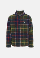 BARBOUR Felpa con zip TARTAN FLEECE verde da uomo in pile morbido con fantasia tartan 262MMFL0187 TN11 BARBOUR 