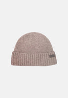 BARBOUR Cappellino BEANIE heather-beige  per uomo con risvolto a coste e targhetta logo in pelle. 262MMHA0449 PU31 BARBOUR 