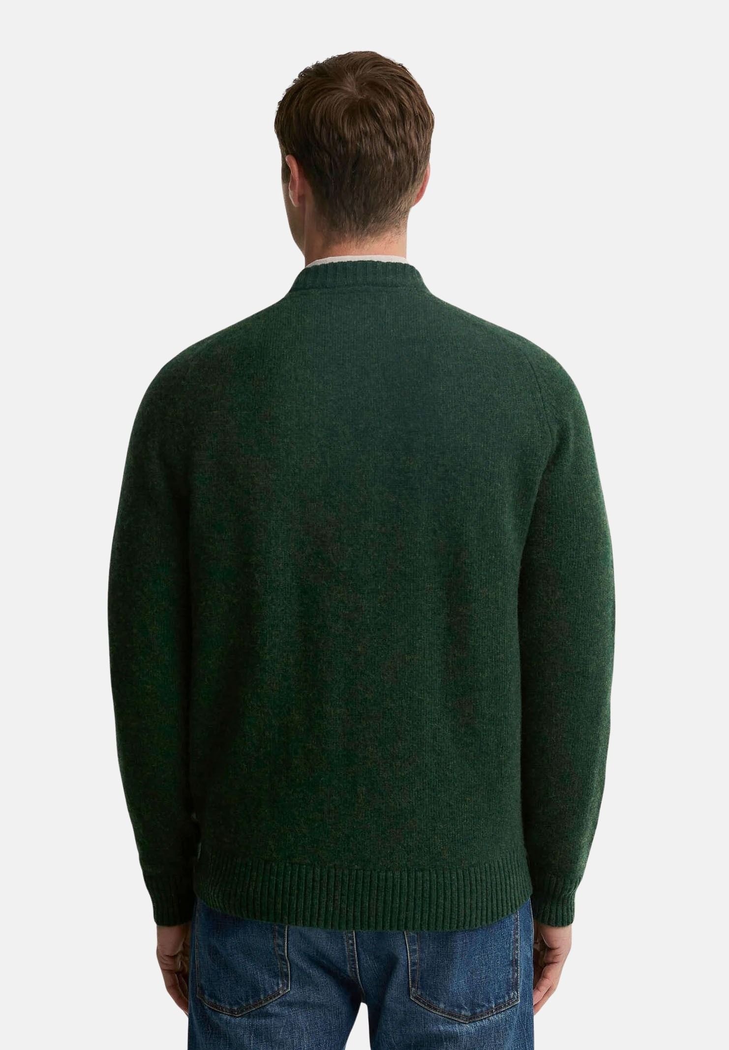 BARBOUR Maglione girocollo NEWTOWN CREWNECK JUMPER  verde bosco da uomo 262MMKN1773 GN13 BARBOUR 