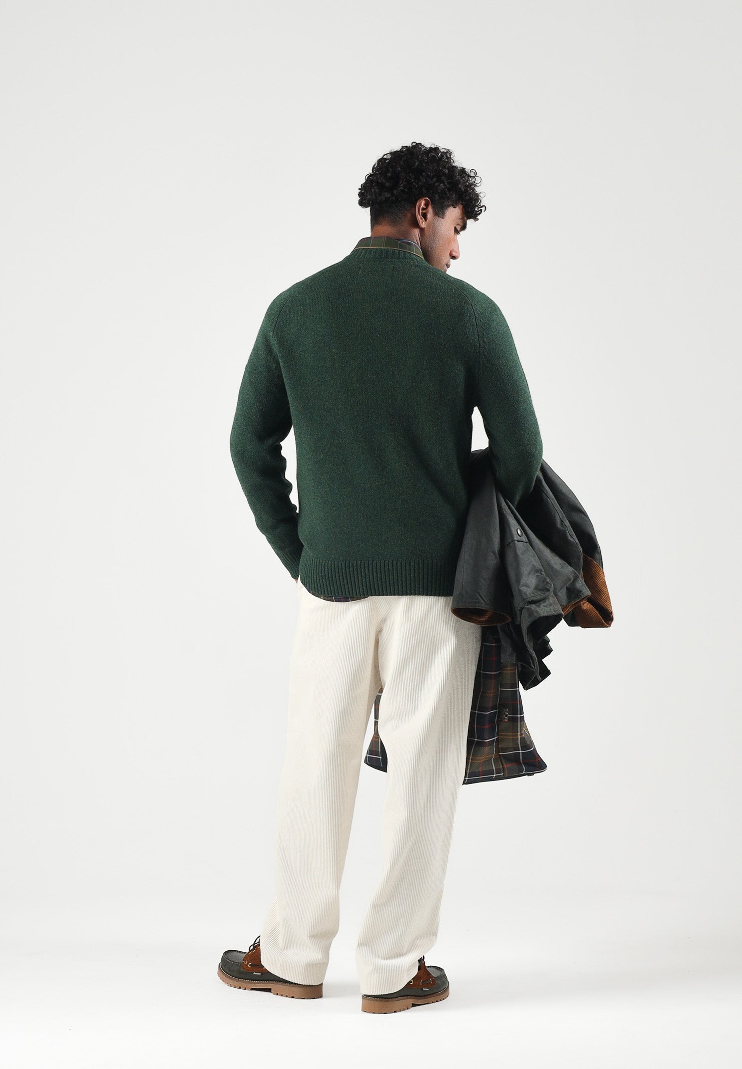 BARBOUR Maglione girocollo NEWTOWN CREWNECK JUMPER  verde salvia da uomo 262MMKN1773 GN13 BARBOUR 