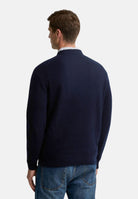 BARBOUR Maglione girocollo NEWTOWN CREWNECK JUMPER blu navy da uomo 262MMKN1773 NY91 BARBOUR 