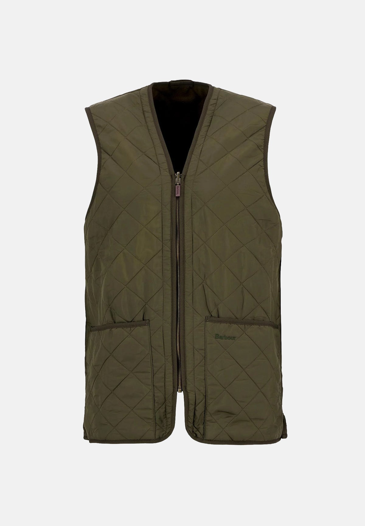 BARBOUR Gilet smanicato POLARQUILT WAISTCOAT verde per uomo con trapuntatura a rombi 262MMLI0002 OL91 BARBOUR 