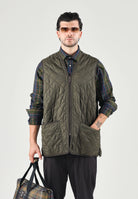 BARBOUR Gilet smanicato POLARQUILT WAISTCOAT verde per uomo con trapuntatura a rombi 262MMLI0002 OL91 BARBOUR 
