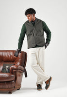 BARBOUR Gilet smanicato WARM PILE WAISTCOAT ì verde salvia per uomo in pelliccia ecologica 262MMLI0004 SG71 BARBOUR 