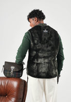 BARBOUR Gilet smanicato WARM PILE WAISTCOAT ì verde salvia per uomo in pelliccia ecologica 262MMLI0004 SG71 BARBOUR 