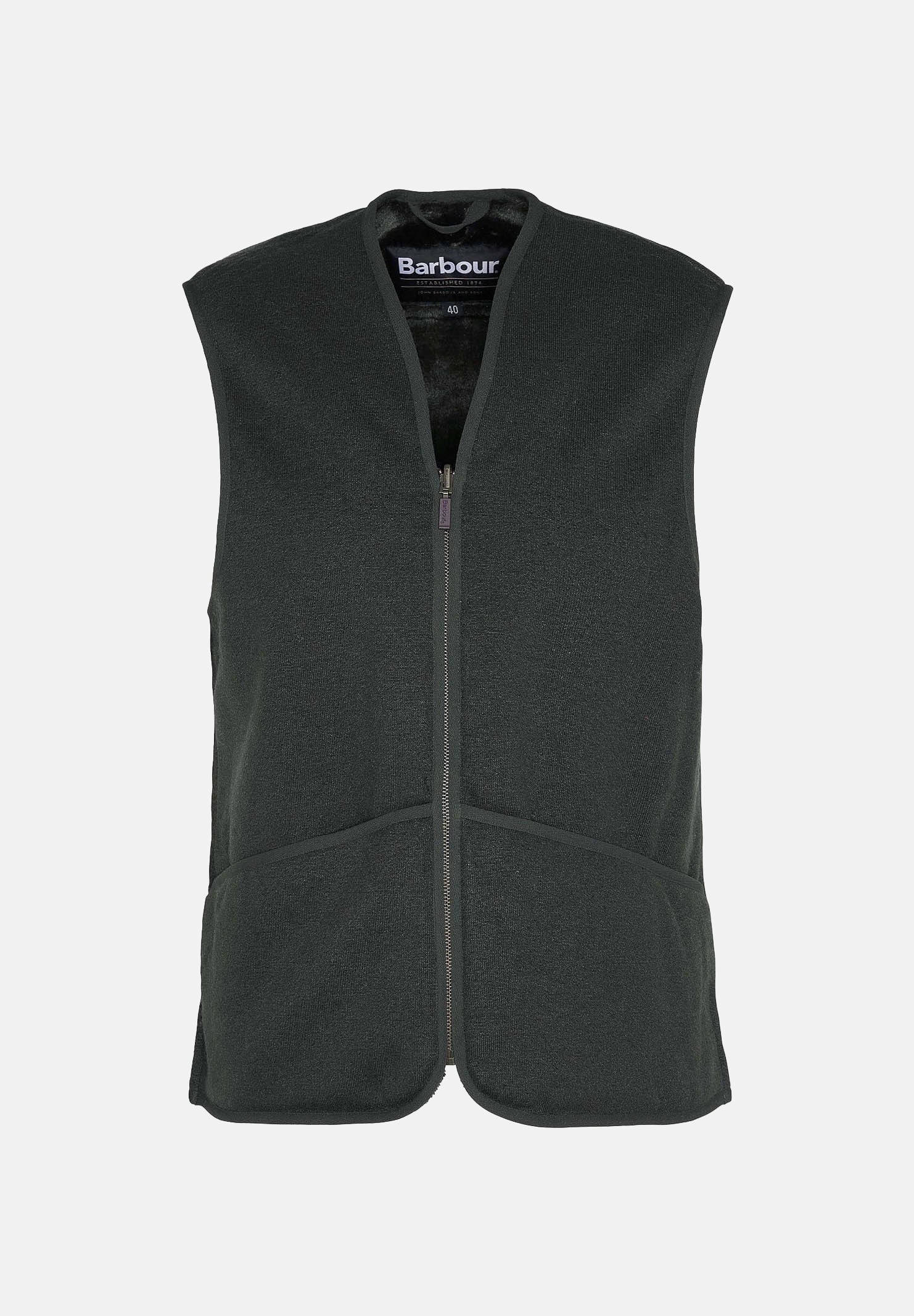 BARBOUR Gilet smanicato WARM PILE WAISTCOAT ì verde salvia per uomo in pelliccia ecologica 262MMLI0004 SG71 BARBOUR 