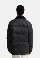BARBOUR Piumino grigio scuro antracite da uomo con collo alto protettivo e trapuntatura orizzontale 262MMQU1908 TN11 BARBOUR 