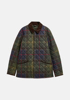 BARBOUR Piumino TARTAN QUILTED verde per uomo trapuntato a rombi con fantasia tartan 262MMQU1909 TN14 BARBOUR 