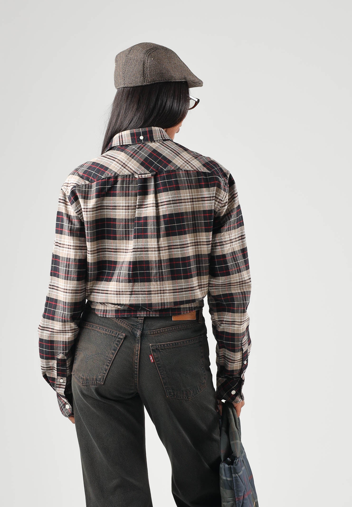 BARBOUR Camicia manica lunga  CHECK SHIRT stone per uomo con classica fantasia a quadri tartan 262MMSH5841 ST51 BARBOUR 