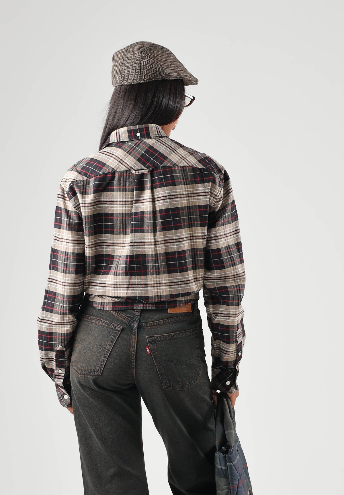 BARBOUR Camicia manica lunga  CHECK SHIRT stone per uomo con classica fantasia a quadri tartan 262MMSH5841 ST51 BARBOUR 
