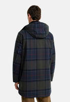 BARBOUR Parka grigio scuro scozzese da uomo con cappuccio integrato, fantasia tartan 262MMWB1168 NY91 BARBOUR 