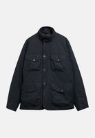 BARBOUR Giubbotto blu scuro navy da uomo con collo alto e chiusura con bottoni a pressione. 262MMWB1174 NY91 BARBOUR 