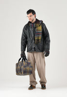 BARBOUR Giubbotto BEDALE WAX JACKET verde da uomo con colletto in velluto a coste e tasche scaldamani. 262MMWX0018 SG91 BARBOUR 