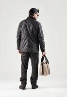 BARBOUR Giubbotto ASHBY WAX JACKET rustic-classic marrone per uomo con colletto in velluto a coste, tasche scaldamani 262MMWX0339 RU91 BARBOUR 