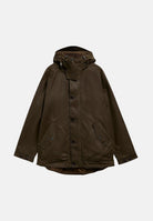 BARBOUR Parka marrone faggio da  uomo con cappuccio protettivo regolabile e ampie tasche frontali 262MMWX2573 SN91 BARBOUR 