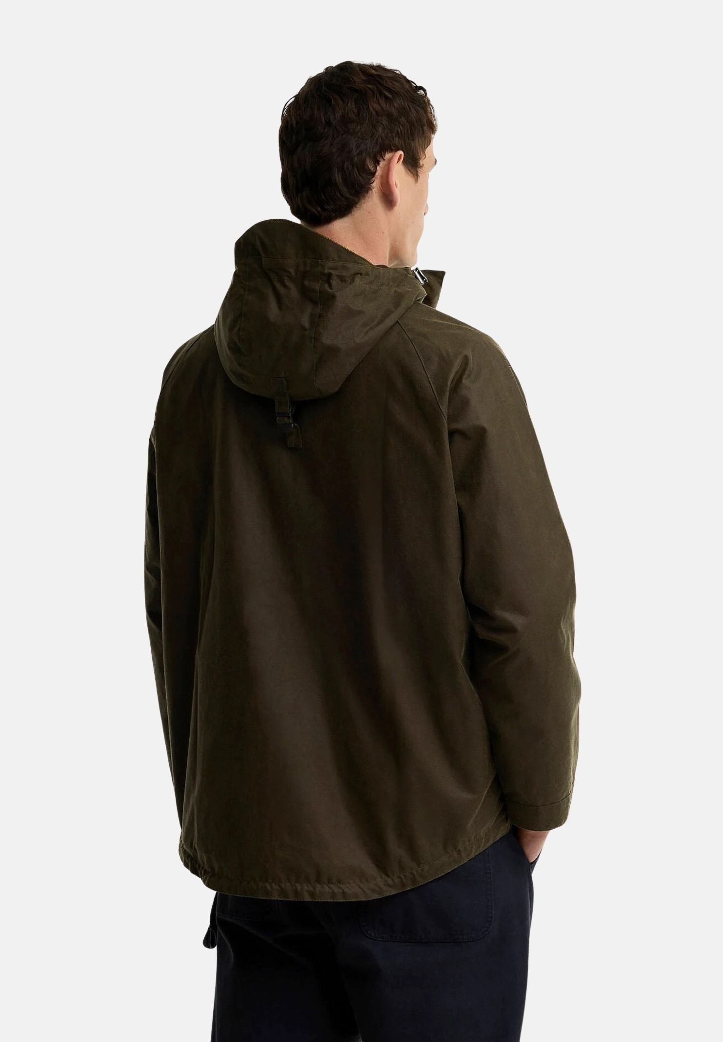 BARBOUR Parka marrone faggio da  uomo con cappuccio protettivo regolabile e ampie tasche frontali 262MMWX2573 SN91 BARBOUR 