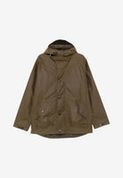 BARBOUR Parka marrone faggio da  uomo con cappuccio protettivo regolabile e ampie tasche frontali 262MMWX2573 SN91 BARBOUR 