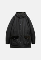 BARBOUR Parka verde salvia scuro da uomo con cappuccio avvolgente e tasche utility bicolore 262MMWX2582 SG51 BARBOUR 