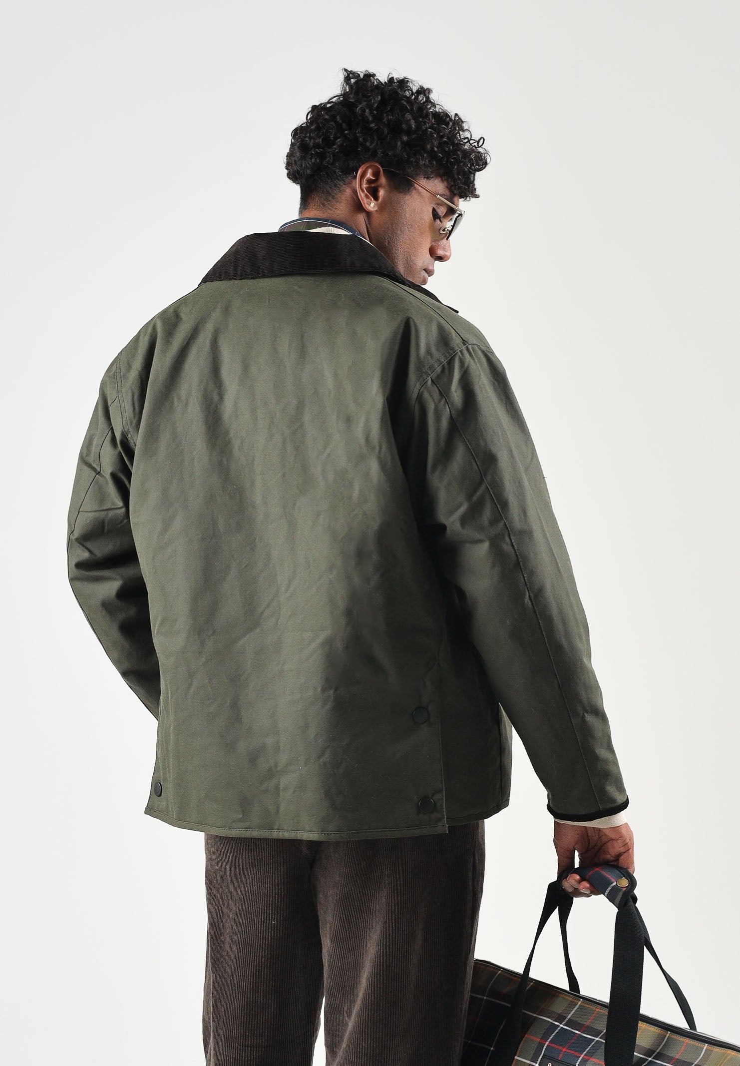 BARBOUR Giubbotto SHORT LIDDESDALE WAXED sage- verde salvia per uomo 262MMWX2592 SG71 BARBOUR 