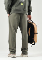 BARROW Pantaloni verde militare per uomo e donna con coulisse in vita e tasche laterali F6BWUAFP018 082 BARROW 