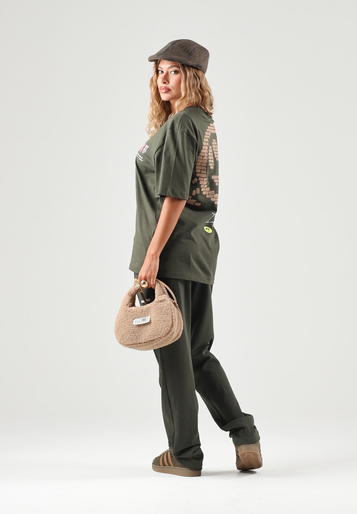BARROW Pantaloni verde militare per uomo e donna con coulisse in vita e tasche laterali F6BWUAFP018 082 BARROW 