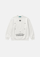 BARROW Felpa girocollo cocco per uomo e donna con stampe grafiche minimal sul petto e sul fondo. F6BWUASW055 412 BARROW 