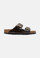 BIRKENSTOCK Ciabatta ARIZONA SOFT FOOTBED nero da donna con motivo effetto pelle di coccodrillo 1032864 . BIRKENSTOCK 