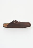 BIRKENSTOCK Ciabatte marroni per uomo e donna modello Boston 860133 . BIRKENSTOCK 
