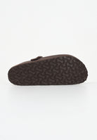 BIRKENSTOCK Ciabatte marroni per uomo e donna modello Boston 860133 . BIRKENSTOCK 