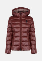 BLAUER Giubbotto CAROLL Marrone 30B Int. Marrone 30C marrone mogano con sfumature bordeaux da donna in nylon micro rip idrorepellente, con imbottitura sintetica Sorona® Aura, cappuccio fisso regolabile, zip frontale integrale, trapuntatura orizzonta 26WBLDC02070-006648 592BW BLAUER 