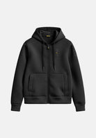 BLAUER Felpa con zip COLBY Torba grigio antracite scuro da uomo in tessuto scuba elasticizzato, con cappuccio, maniche lunghe, tasche anteriori aperte, polsini e fondo rifiniti a costine e patch logato sulla manica. 26WBLUF02394-007707 397 BLAUER 