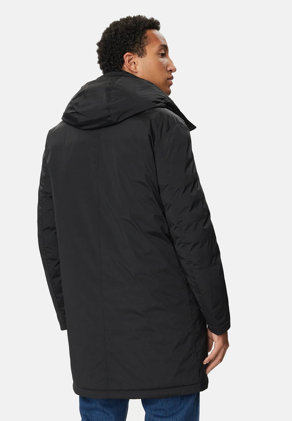 BLAUER Parka FAYWOOD Nero Int. Fango nero da uomo con interno beige fango a contrasto, in nylon doppio strato leggermente elasticizzato, imbottitura sintetica Repreve®, cappuccio fisso, chiusura frontale con zip e bottoni a pressione, tasche anterio 26WBLUK11310-007110 999FA BLAUER 